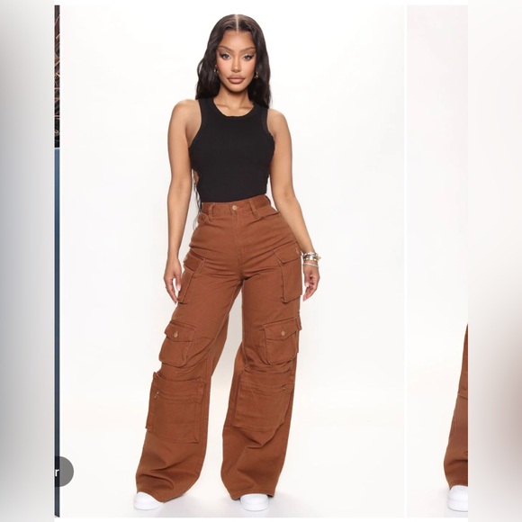 Lily High-rise Cargo Jeans - Picture 2 of 4